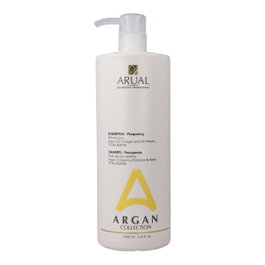 Arual Shampoing pH Neutre Frecuencia 1000 ml avec Protéines de Soie et Huile d'Argan, pour Tous Types de Cheveux, Après Coloration ou Défrisage