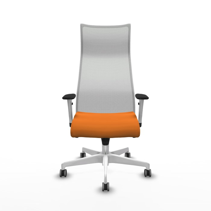 Piqueras y Crespo Chaise de Bureau Albacete Orange et Blanc