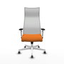 Piqueras y Crespo Chaise de Bureau Albacete Orange et Blanc