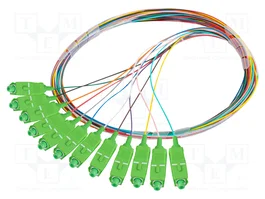 LANBERG Pigtail en fibre optique SC/APC 2m 9/125um vert (Lot de 12)