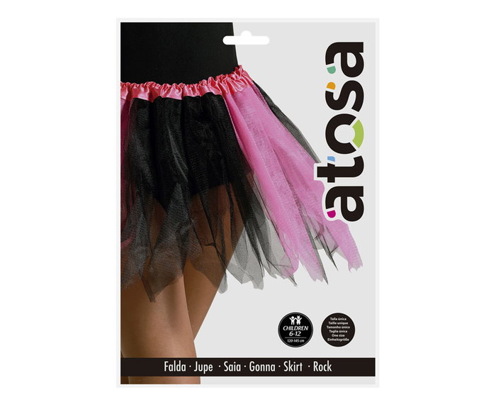 Atosa Tutu Enfant Noir/Rose 30cm