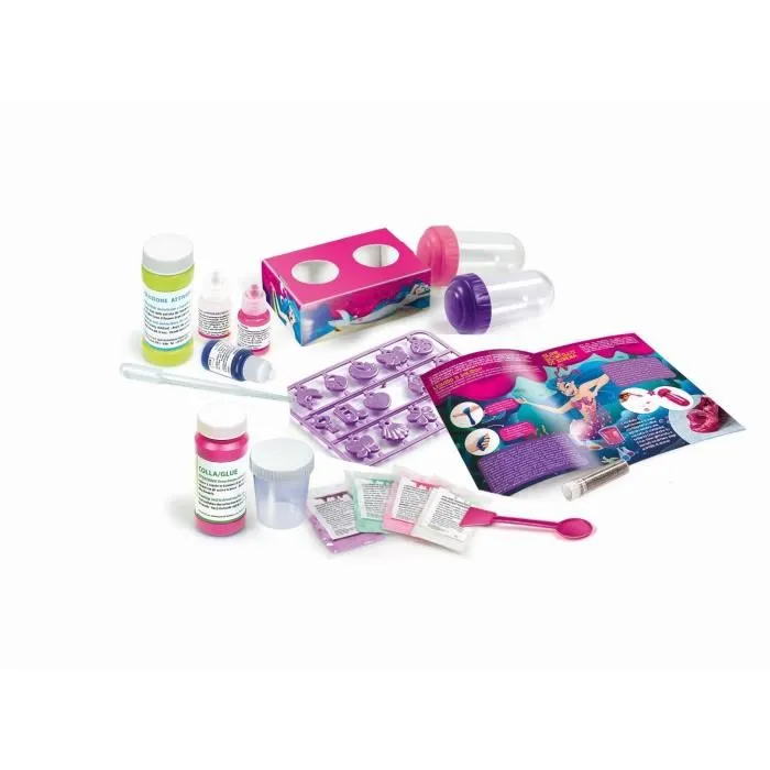 Clementoni - Science & Jeu - Kit scientifique pour fabriquer du slime sirène - Jouet créatif et éducatif pour enfants dès 8 ans