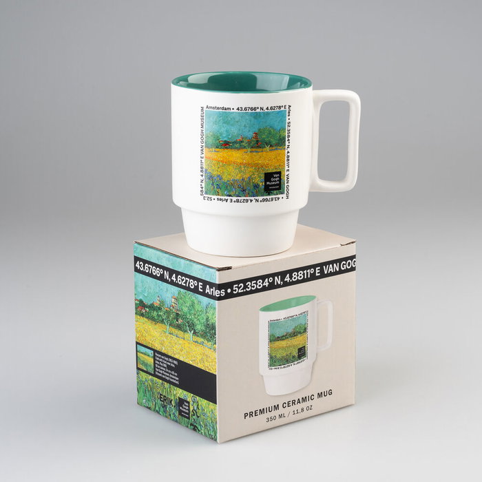 ERIK - Tasse Van Gogh Museum en céramique d'une capacité de 350 ml, non adaptée au lave-vaisselle et au micro-ondes