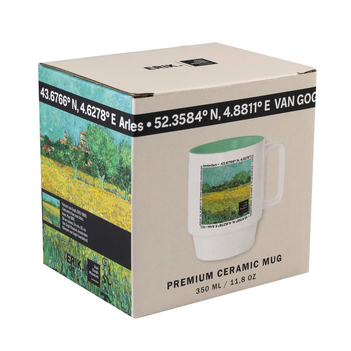 ERIK - Tasse Van Gogh Museum en céramique d'une capacité de 350 ml, non adaptée au lave-vaisselle et au micro-ondes