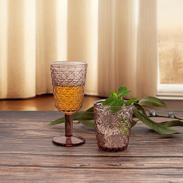 Bidasoa Agata Verre Bas 30 cL Rose (24 Unités)