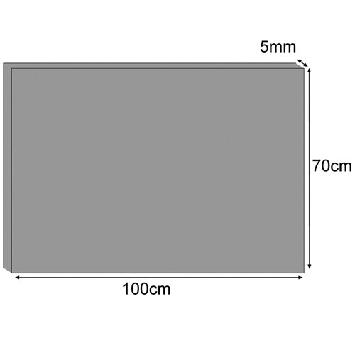 Burcasa Panneau réfléchissant pour radiateur 0,70 x 1 m x 5 mm