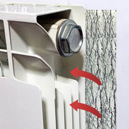 Buscasa Panneau réfléchissant pour radiateur 0,70 x 1 m x 5 mm