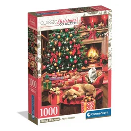 Clementoni Puzzle 1000 pièces - Christmas by the Fire
