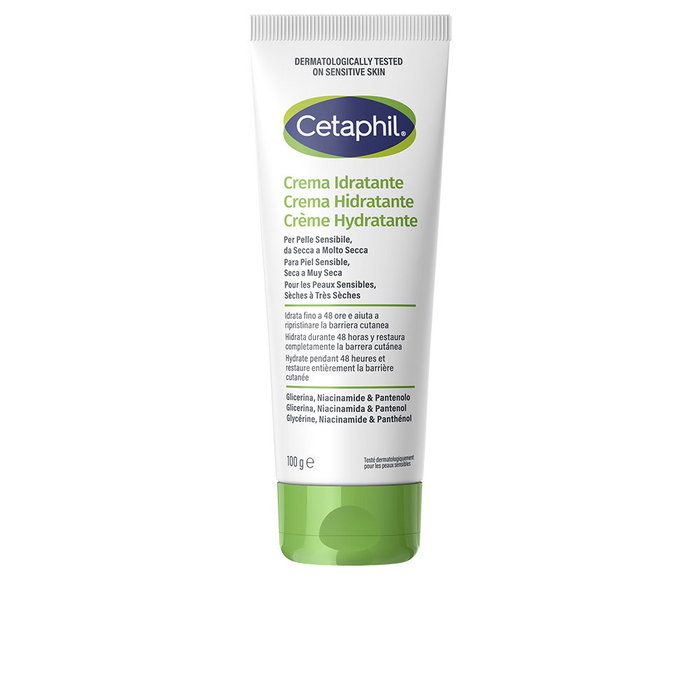 Cetaphil Crème Hydratante Visage et Corps 100g – Peaux Sensibles et Très Sèches – Niacinamide Panthénol Cetaphil Crème Hydratante Visage et Corps 100g – Peaux Sensibles et Très Sèches – Niacinamide Panthénol