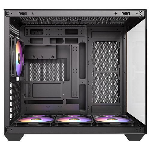 Antec CX800 Wood Boîtier PC Gaming Moyen Tour ARGB avec Panneau en Verre Trempé et Ventilateurs 120 mm