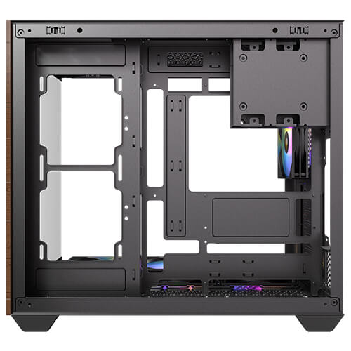 Antec CX800 Wood Boîtier PC Gaming Moyen Tour ARGB avec Panneau en Verre Trempé et Ventilateurs 120 mm