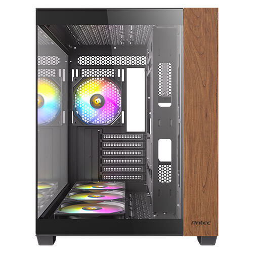 Antec CX800 Wood Boîtier PC Gaming Moyen Tour ARGB avec Panneau en Verre Trempé et Ventilateurs 120 mm