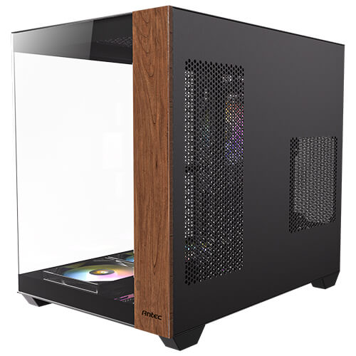Antec CX800 Wood Boîtier PC Gaming Moyen Tour ARGB avec Panneau en Verre Trempé et Ventilateurs 120 mm