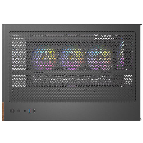 Antec CX800 Wood Boîtier PC Gaming Moyen Tour ARGB avec Panneau en Verre Trempé et Ventilateurs 120 mm