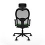 Chaise de Bureau avec Appui-tête Piqueras y Crespo 1D036N2 Vert
