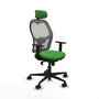 Chaise de Bureau avec Appui-tête Piqueras y Crespo 1D036N2 Vert