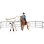 Schleich Coffret Cowgirl Team Roping Fun Farm World