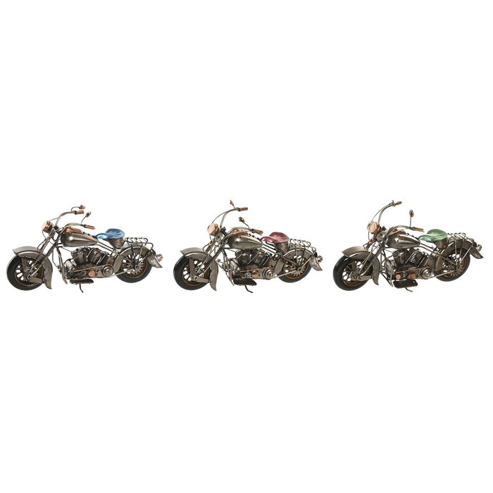 Home ESPRIT Figurine Décorative Moto Vintage Bleu Vert Rose Argenté (3 Unités) Home ESPRIT Figurine Décorative Moto Vintage Bleu Vert Rose Argenté (3 Unités)