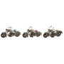 Home ESPRIT Figurine Décorative Moto Vintage Bleu Vert Rose Argenté (3 Unités)