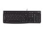 Logitech K120 - Clavier USB pour PC, résistant aux éclaboussures, robuste et silencieux, layout US (QWERTY)
