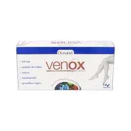 DRASANVI Venox 14 Viales Complément Alimentaire Circulation Veineuse Vitamines C, E, A