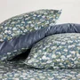 Today Parure de lit Sunshine - Housse de couette 220x240 cm et taies 63x63 cm - Coton imprimé floral bleu - Pour lit 2 personnes