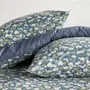 Today Parure de lit Sunshine - Housse de couette 220x240 cm et taies 63x63 cm - Coton imprimé floral bleu - Pour lit 2 personnes