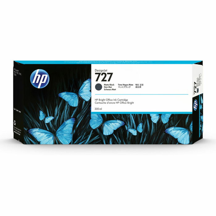 HP Cartouche d'encre 727 Noir mat 300 mL (C1Q12A)