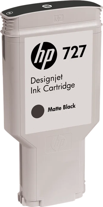 HP Cartouche d'encre 727 Noir mat 300 mL (C1Q12A)