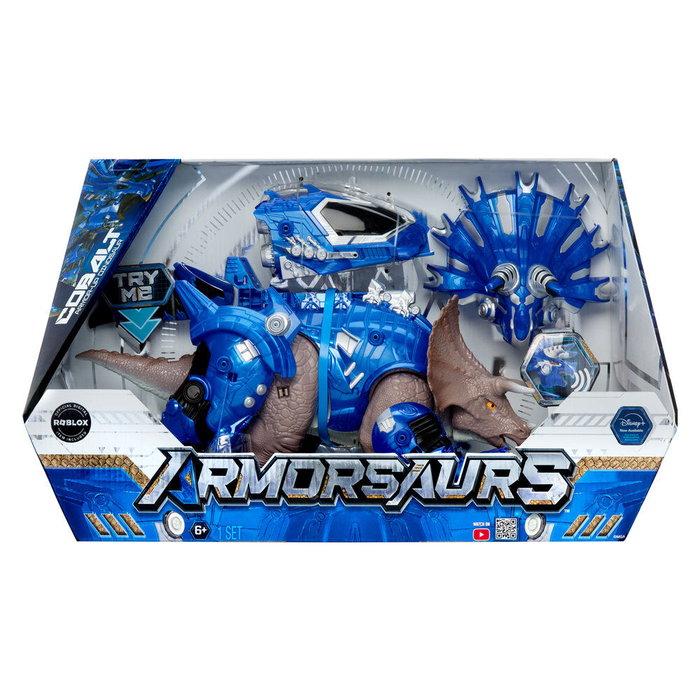 Armorsaurs Cobalt - Triceratops avec armure amovible Armorsaurs Cobalt - Triceratops avec armure amovible