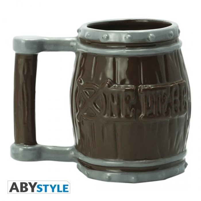 Abystyle Taza 3D One Piece Jolly Roger Logo Barril