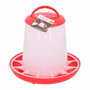 Lifetime Mangeoire pour volailles 3 Kg Rouge et Transparent