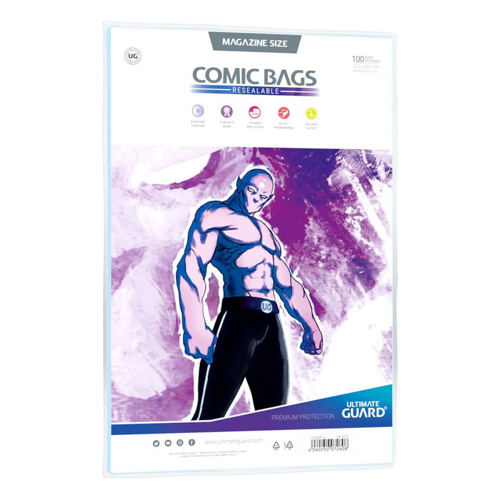 Ultimate Guard pochettes Comics refermables (Magazine Size) (100) Ultimate Guard pochettes Comics refermables (Magazine Size) (100)