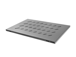 Lanberg - Bandeja Fixe 1U 480.5x580 mm pour Rack Ouvert 19" Profondeur 800 mm Noir