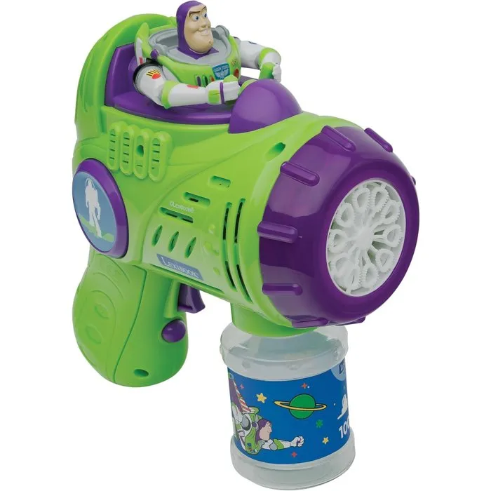 Lexibook Pistolet à bulles Buzz Toy Story avec effets de lumière et son