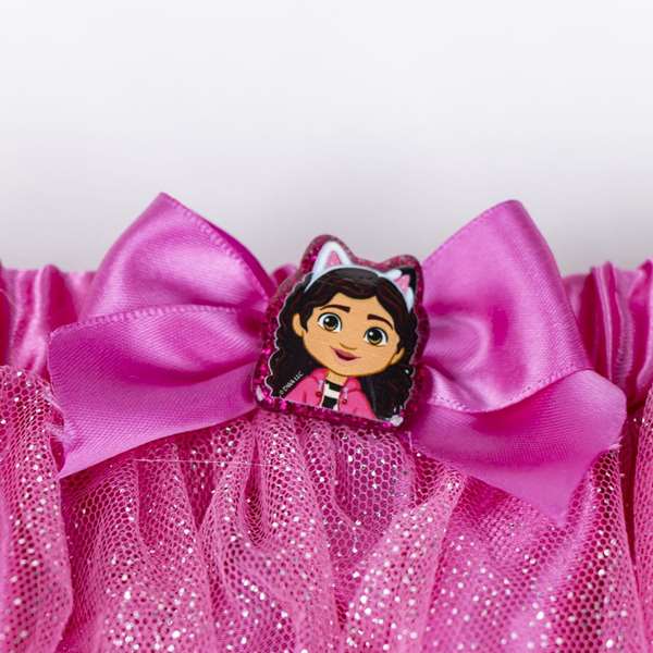 Cerdá - Accessoires de beauté fantaisie Casa de Gabby - Tutu et diadème rose - Âge recommandé: 3 ans, Taille vêtement: 2 à 4 ans