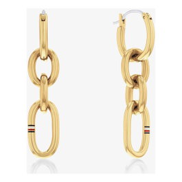 Tommy Hilfiger Boucles d'oreilles en acier inoxydable doré