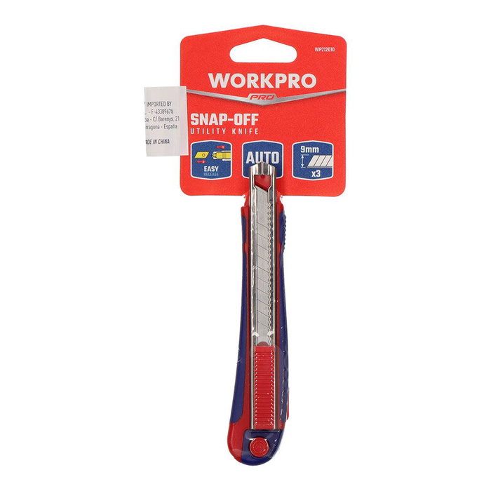 Cutter Workpro Bleu Rouge