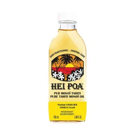 Hei Poa Pure Thaiti Manoi Huile corporelle, Vanille, 100 ml