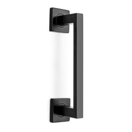HERRAJES ALK Poignée de porte modèle Tendal en acier inoxydable Noir mat