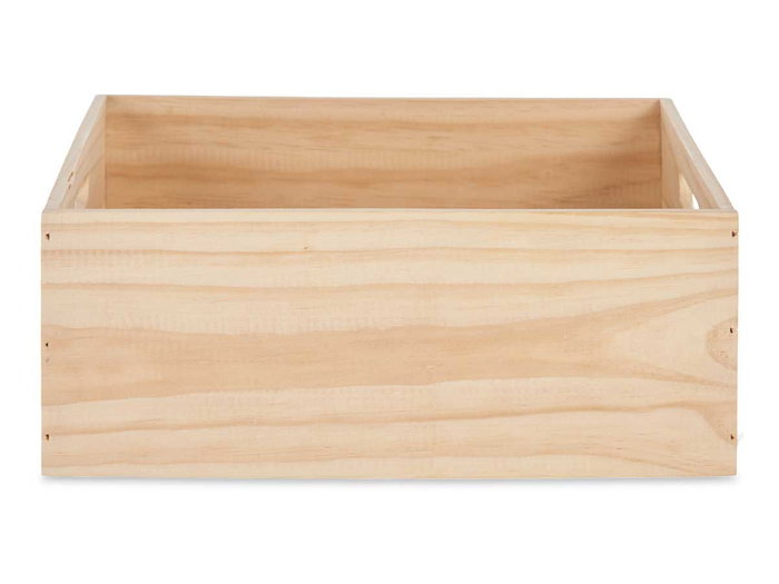 Giftdecor Boîte en Bois Fermée 36 x 31 x 14 cm Naturelle Pin (Set de 4)