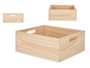 Giftdecor Boîte en Bois Fermée 36 x 31 x 14 cm Naturelle Pin (Set de 4)