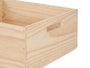 Giftdecor Boîte en Bois Fermée 36 x 31 x 14 cm Naturelle Pin (Set de 4)