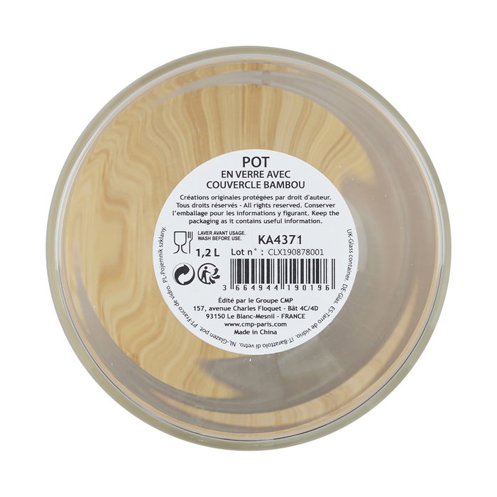 Cook Concept Bote Vidrio 1,2 L Cook Concept Bote Vidrio 1,2 L