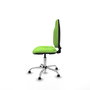 PIQUERAS Y CRESPO Chaise de bureau Algarra tissu pistache avec base chromée