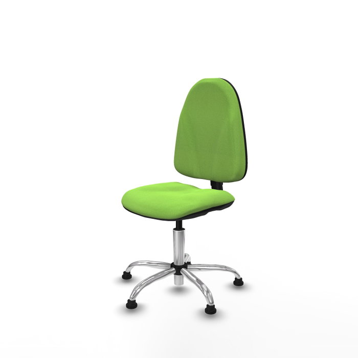 PIQUERAS Y CRESPO Chaise de bureau Algarra tissu pistache avec base chromée PIQUERAS Y CRESPO Chaise de bureau Algarra tissu pistache avec base chromée