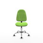 PIQUERAS Y CRESPO Chaise de bureau Algarra tissu pistache avec base chromée