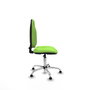 PIQUERAS Y CRESPO Chaise de bureau Algarra tissu pistache avec base chromée