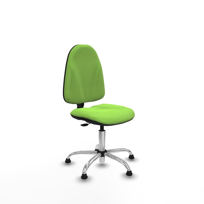 PIQUERAS Y CRESPO Chaise de bureau Algarra tissu pistache avec base chromée PIQUERAS Y CRESPO Chaise de bureau Algarra tissu pistache avec base chromée
