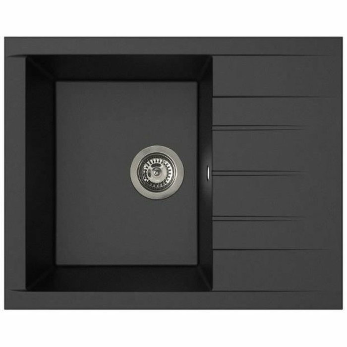 Stradour Évier Cube 1C XS Noir Pailleté 62 x 50 cm Stradour Évier Cube 1C XS Noir Pailleté 62 x 50 cm
